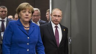 Angela Merkel ir Vladimiras Putinas