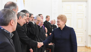 Prezidentė Dalia Grybauskaitė susitiko su šalies dvasininkais