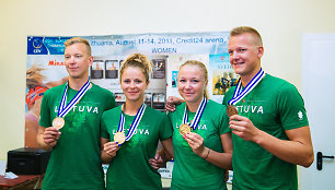 Arnas Rumševičius, Monika Povilaitytė, Ieva Dumbauskaitė ir Lukas Každailis