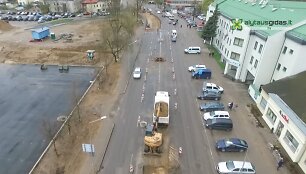 Alytuje tvarkoma viena pagrindinių miesto gatvių