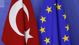 Turkijos ir Europos Sąjungos vėliavos