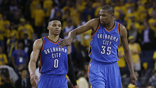 Russellas Westbrookas ir Kevinas Durantas