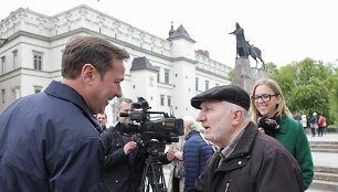 Artūras Zuokas su Zinu Kazėnu