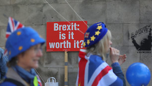 Eitynės prieš „Brexit“ Londone