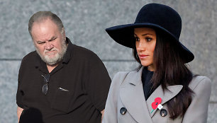 Meghan Markle ir jos tėvas Thomas Markle'as