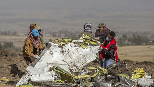 „Ethiopian Airlines“ lėktuvo „Boeing 737“ nuolaužos