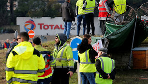 „Geltonųjų liemenių“ protestas Prancūzijoje