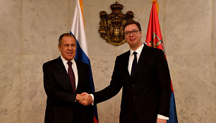 Sergejus Lavrovas ir Aleksandras Vučičius