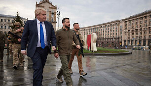 Borisas Johnsonas ir Volodymyras Zelenskis