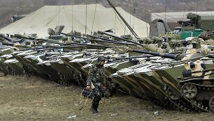 Ukrainos kariai prie Rusijos sienos