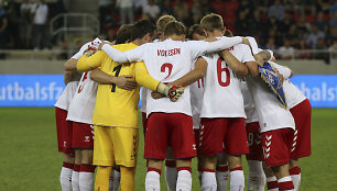 I&scaron; pusiau profesionalių futbolininkų sudaryta Danijos rinktinė