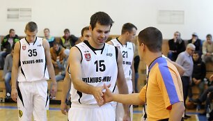 &bdquo;Vilniaus-MRU&ldquo; ekipos  puolėjas Remigijus Sugintas.