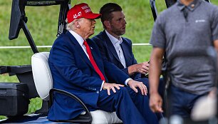JAV prezidentas Donaldas Trumpas / LAUREN SOPOURN / Getty Images via AFP