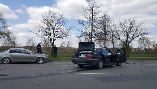 Kaune susidūrė du BMW