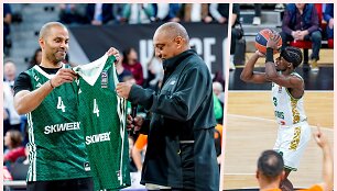 S.Francisco (de&scaron;ineje) stengėsi, bet nesugadino &scaron;ventės ASVEL savininkui T.Parkeriui ir jo pagerbtai klubo legendai  D.Ruddui.