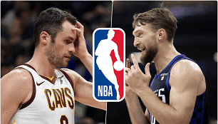 Kevinas Love'as ir Domantas Sabonis