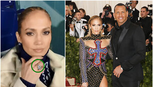 Jennifer Lopez ir Alexas Rodriguezas