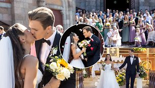 Lentvaryje susituokė šokėjai Rafal Narkevič ir Melisa Valinovič: vestuvėse – 104 svečiai