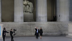 Va&scaron;ingtone koncertu pasitiktas Donaldas Trumpas 