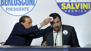 Silvio Berlusconi ir Matteo Salvini