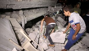 Palestinoje sugriautas paauglių nužudymu įtariamų asmenų namas