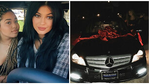 Kylie Jenner savo draugei Jordyn Woods 18-ojo gimtadienio proga padovanojo naują &bdquo;Mercedes-Benz&ldquo;