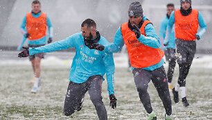 Madrido &bdquo;Real&ldquo; futbolininkų treniruotė