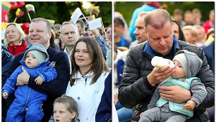 Saulius Skvernelis su šeima