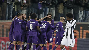 „Fiorentina“triumfuoja po pergalės prieš „Juventus“