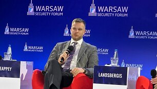 Gabrielius Landsbergis Var&scaron;uvos saugumo forume