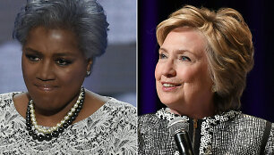 Donna Brazile ir Hillary Clinton