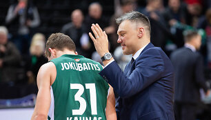 Rokas Jokubaitis ir &Scaron;arūnas Jasikevičius