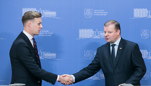 Gabrielius Landsbergis ir Saulius Skvernelis