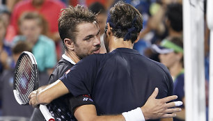 Stanas Wawrinka ir Rogeris Federeris