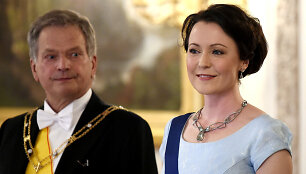 Sauli Niinisto su žmona Jenni Haukio