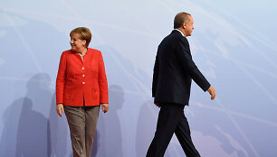 Angela Merkel ir Recepas Tayyipas Erdoganas