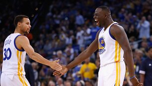 Stephenas Curry ir Draymondas Greenas