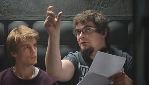 Ivanas Jankovskis ir Emilis Vėlyvis &bdquo;Nakties sergėtojų&ldquo; filmavimo užkulisiuose