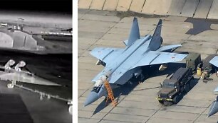 Ukrainos dronai atakavo karinį Belbeko aerodromą Kryme
