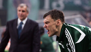 &Scaron;arūnas Jasikevičius ir Željko Obradovičius 2009 m.