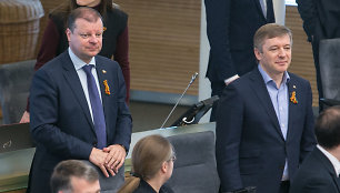 Saulius Skvernelis ir Ramūnas Karbauskis