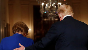 Angela Merkel ir Donaldas Trumpas