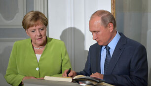 A.Merkel ir V.Putino susitikimas prie Berlyno
