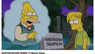 Bartas Simpsonas tikrai lankėsi kapinėse, bet jis stovėjo ne prie popiežiaus, o prie senelio antkapio