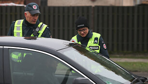 Policijos reidas Kauno Europos pr.