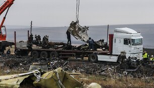I&scaron; katastrofos vietos &scaron;alinamos &bdquo;Malaysian Airlines&ldquo; lėktuvo nuolaužos