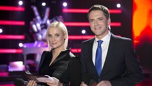 &bdquo;Lietuvos balso&ldquo; vedėjai Inga Jankauskaitė ir Rolandas Vilkončius