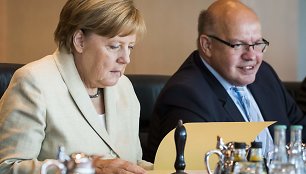 Angela Merkel ir Peteris Altmaieris