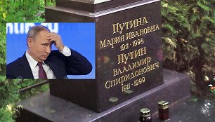 Vladimiras Putinas ir jo tėvų kapas