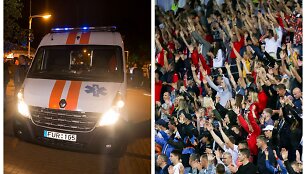 Marijampolės &bdquo;Sūduvos&ldquo; stadione rungtynių metu mirė žiūrovas